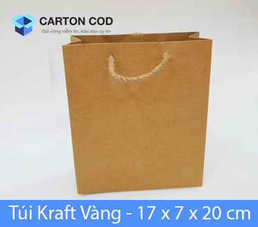 Túi giấy kraft — 17 × 7 × 20 cm