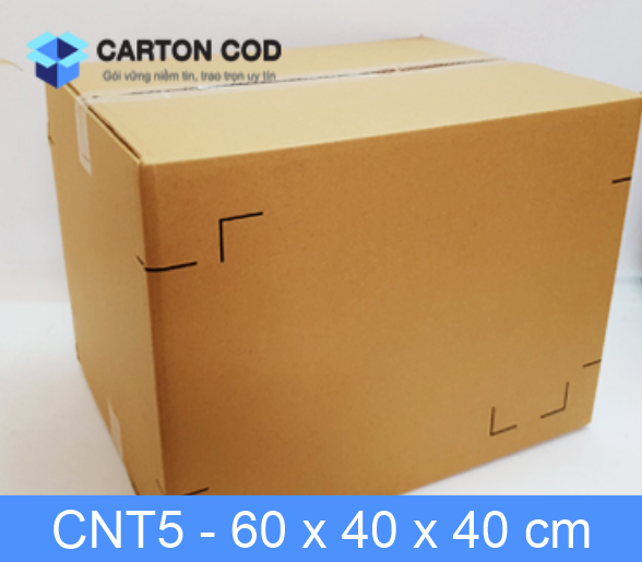Thùng Carton 5 Lớp — 60 × 40 × 40 cm