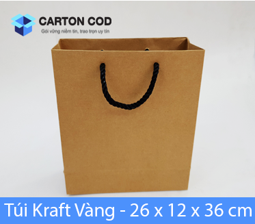 Túi Giấy kraft 180gsm ( Dây Đen )
